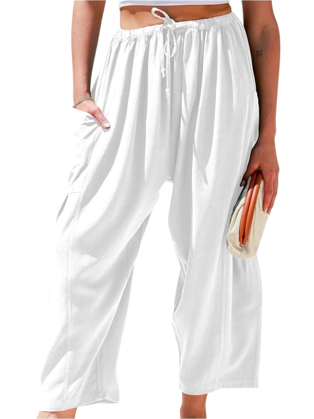 Tarse Linen Wide Leg Pants